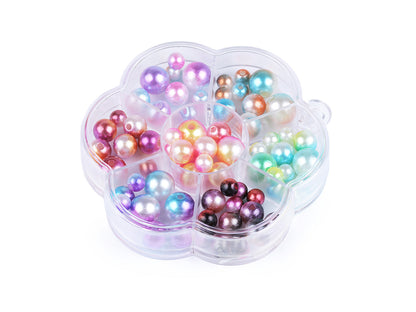 Kit de perles en plastique pour fabrication de bijoux - 1boîte