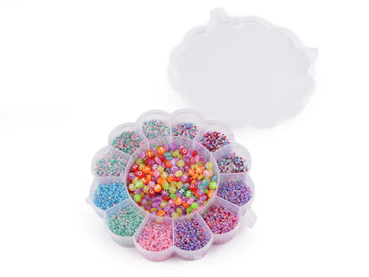 Ensemble de perles et fil de nylon dans une boîte - 1set