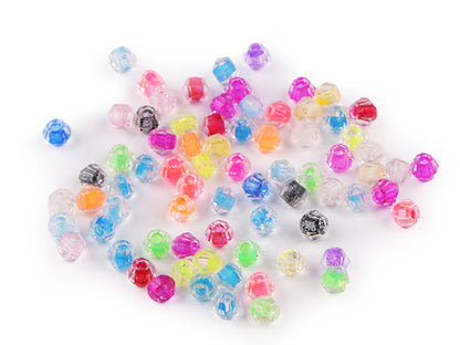 Perles de verre avec trou de traction, Ø 4 mm - 5g