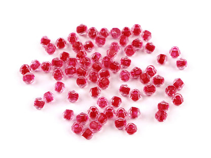 Perles de verre avec trou de traction, Ø 4 mm - 5g