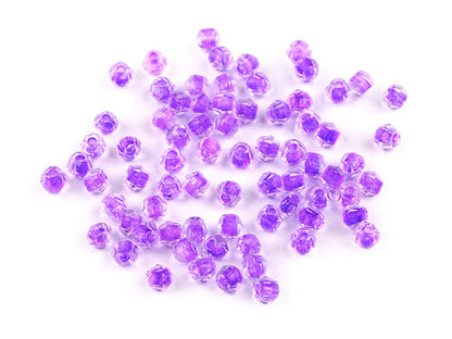 Perles de verre avec trou de traction, Ø 4 mm - 5g