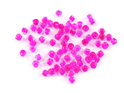 Perles de verre avec trou de traction, Ø 4 mm - 5g