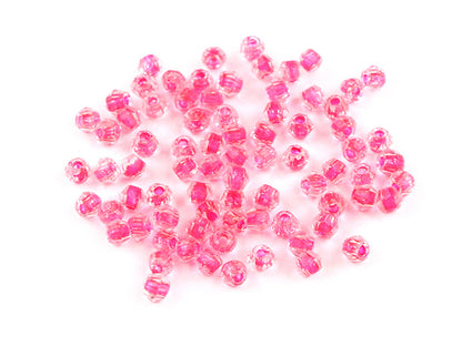 Perles de verre avec trou de traction, Ø 4 mm - 5g