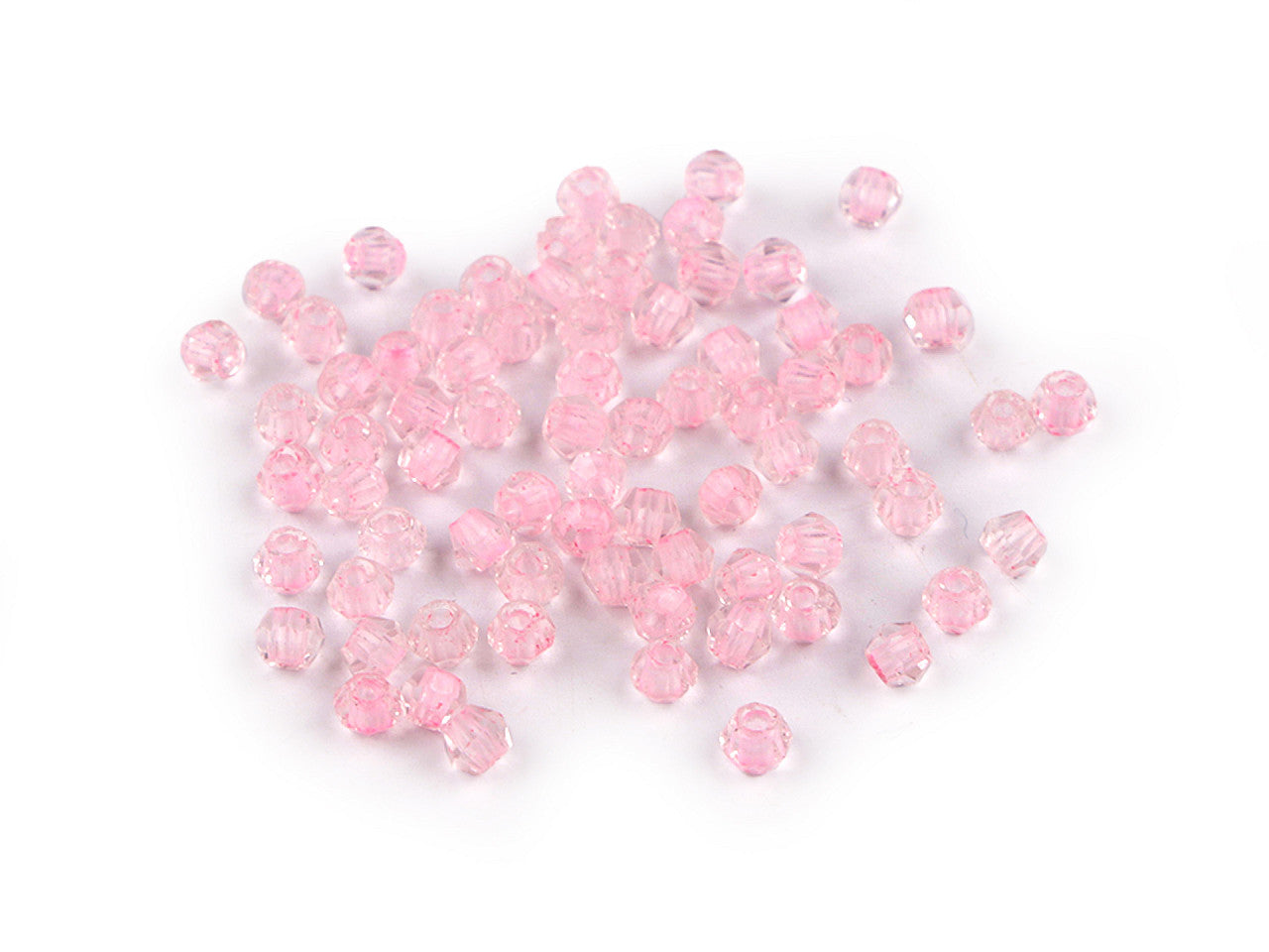 Perles de verre avec trou de traction, Ø 4 mm - 5g
