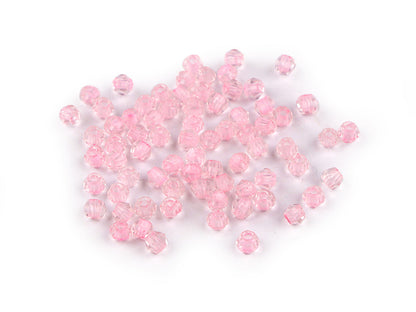 Perles de verre avec trou de traction, Ø 4 mm - 5g