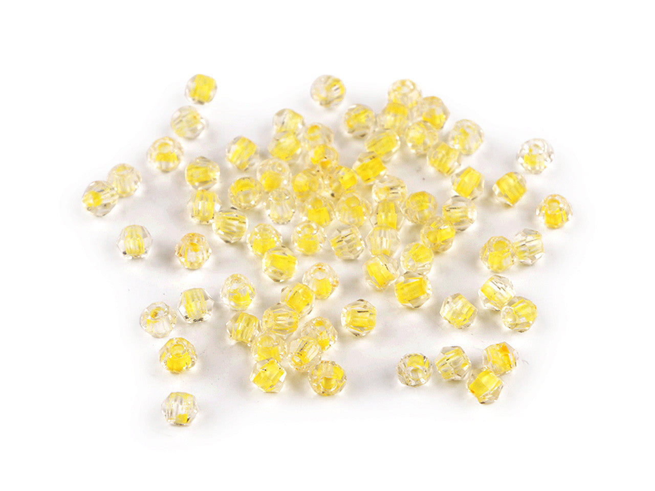 Perles de verre avec trou de traction, Ø 4 mm - 5g