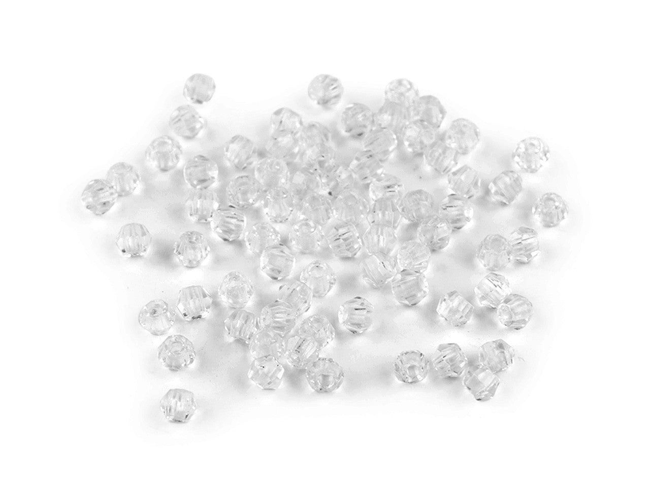 Perles de verre avec trou de traction, Ø 4 mm - 5g