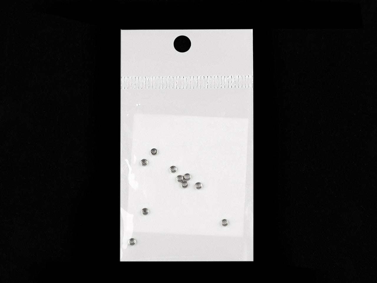 Perles de rocaille rondes en acier inoxydable, Ø 2,5 mm - 1sachet
