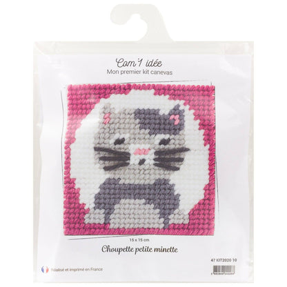 Kit canevas soudan | Choupette petite minette