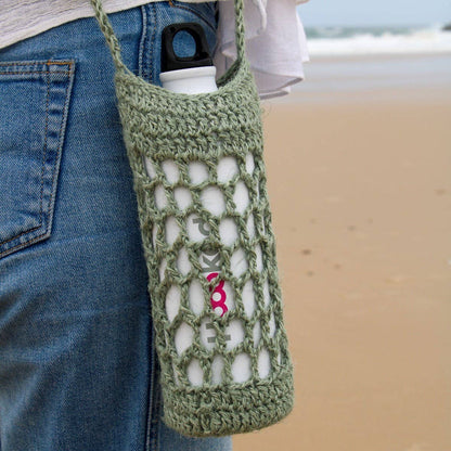 Hoooked - Kit de crochet DIY : Sac pour bouteille d’eau Bogota Serenity Mint