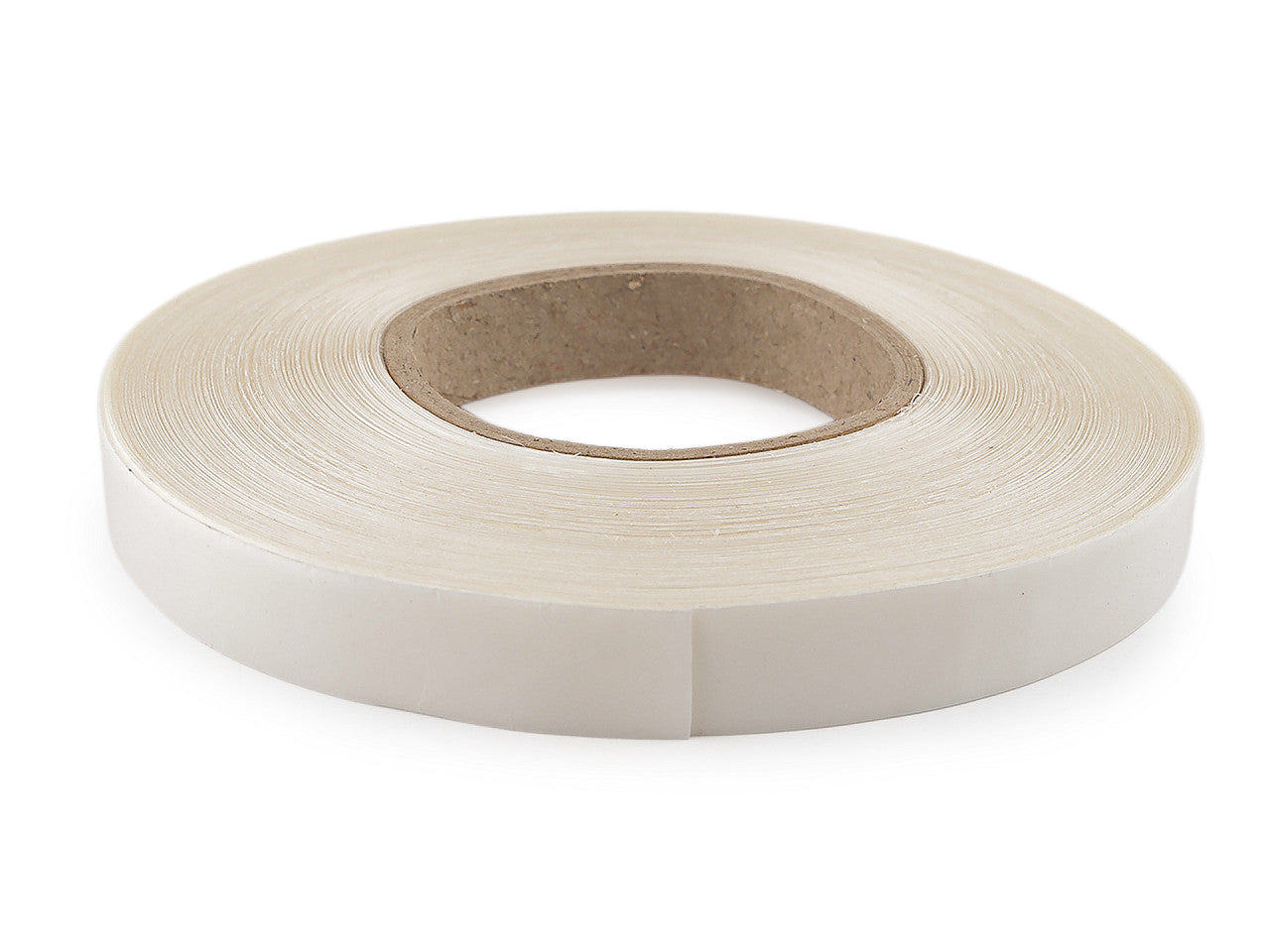 Ruban thermocollant élastique double face, largeur 20 mm, transparent - 1m