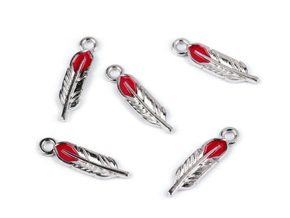 Breloque/Tirette de FAG - Lèvres, Plume, Sucette, Cœur, Champignon - 5pc