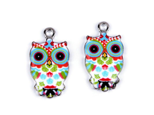 Pendentif/Tirette de FAG - Chouette, 13 x 23 mm