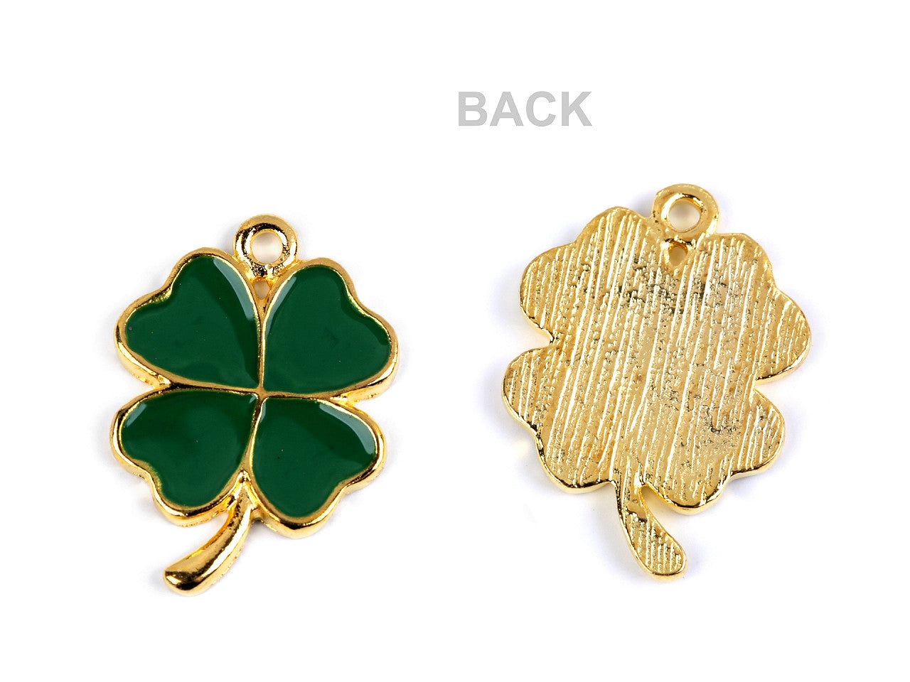 Pendentif/Tirette de FAG, Trèfle à quatre feuilles, 17 x 23 mm