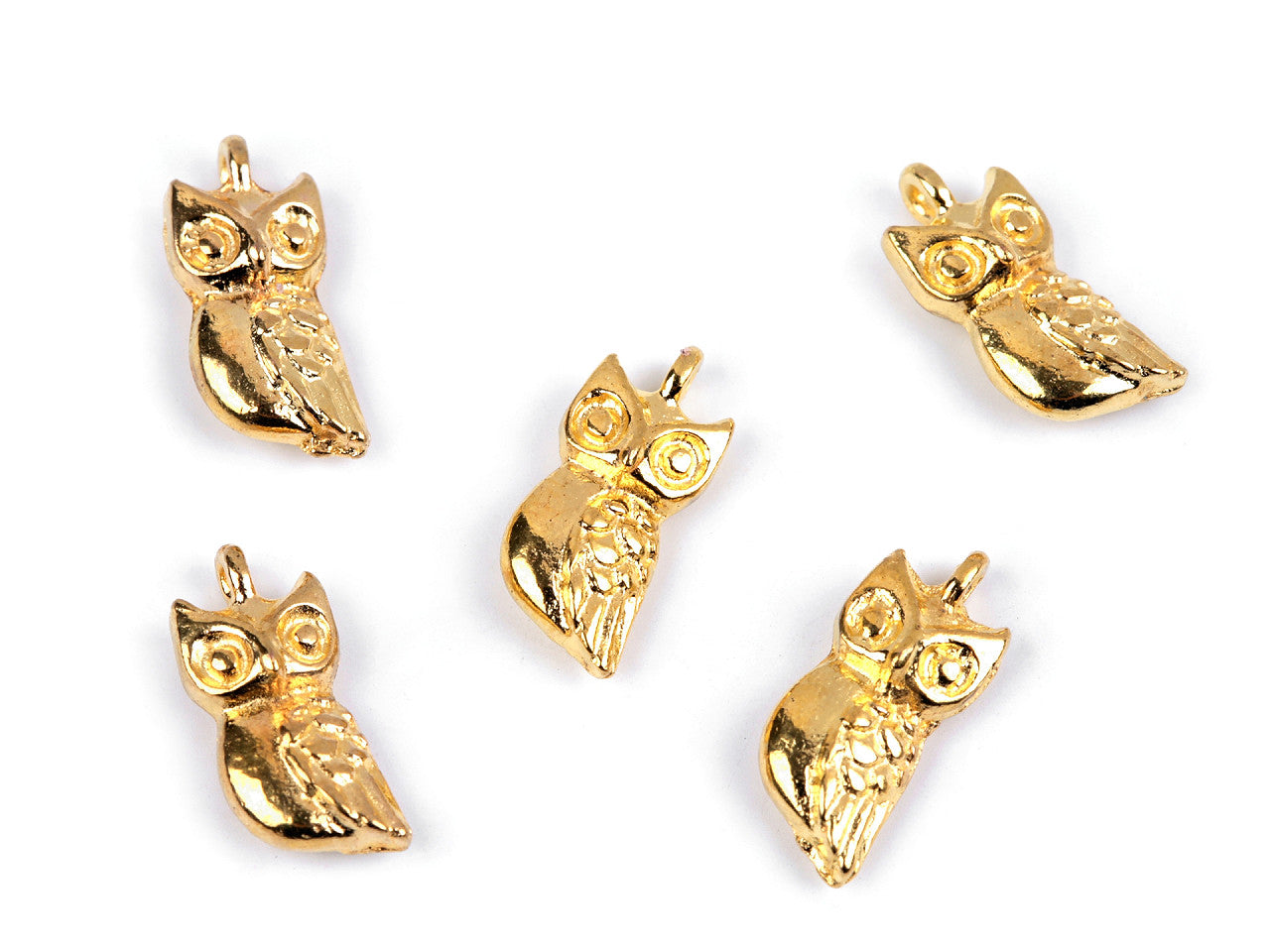 Pendentif/Tirette de FAG métallique, Chouette 3D