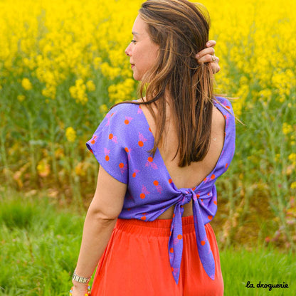 Patron couture du top dos nu Cieza