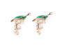 Breloque métallique/Tirette de fermeture Éclair - Cœur, Muguet - 2pc