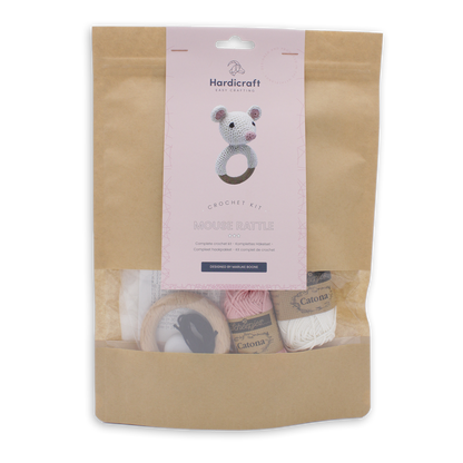 Hardicraft - Kit de crochet DIY - Souris à hochet