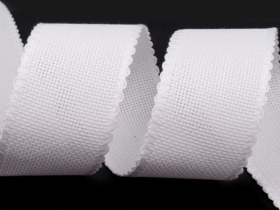 Liseré en dentelle, largeur 50 mm, bord festonné - 1m