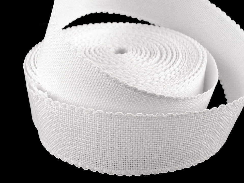 Liseré en dentelle, largeur 50 mm, bord festonné - 1m