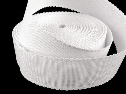 Liseré en dentelle, largeur 50 mm, bord festonné - 1m