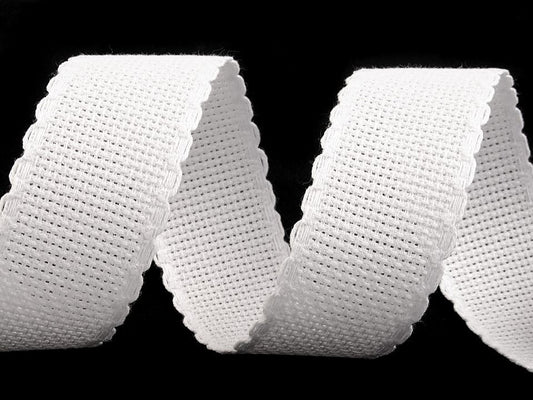 Ruban de tissu au point de croix, largeur 30 mm - 1m