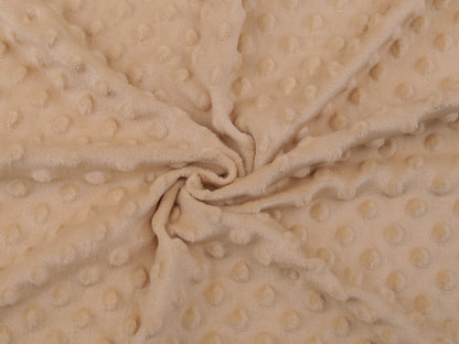 Tissu SAN Minky Plush 3D, à pois