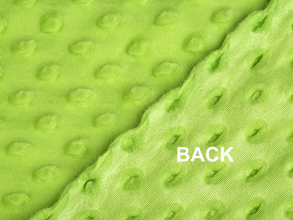 Tissu SAN Minky Plush 3D, à pois