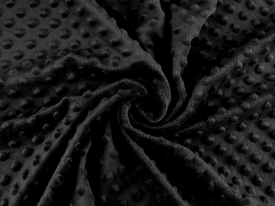 Tissu SAN Minky Plush 3D, à pois