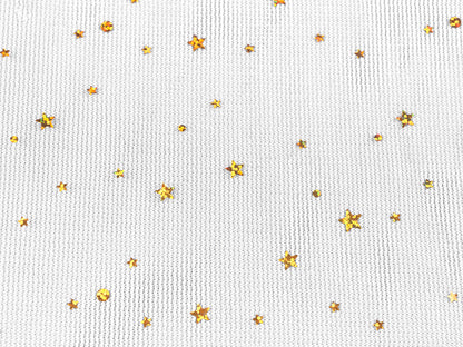 Tulle avec étoiles et hologramme - 1m