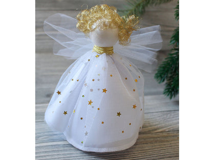Tulle avec étoiles et hologramme - 1m