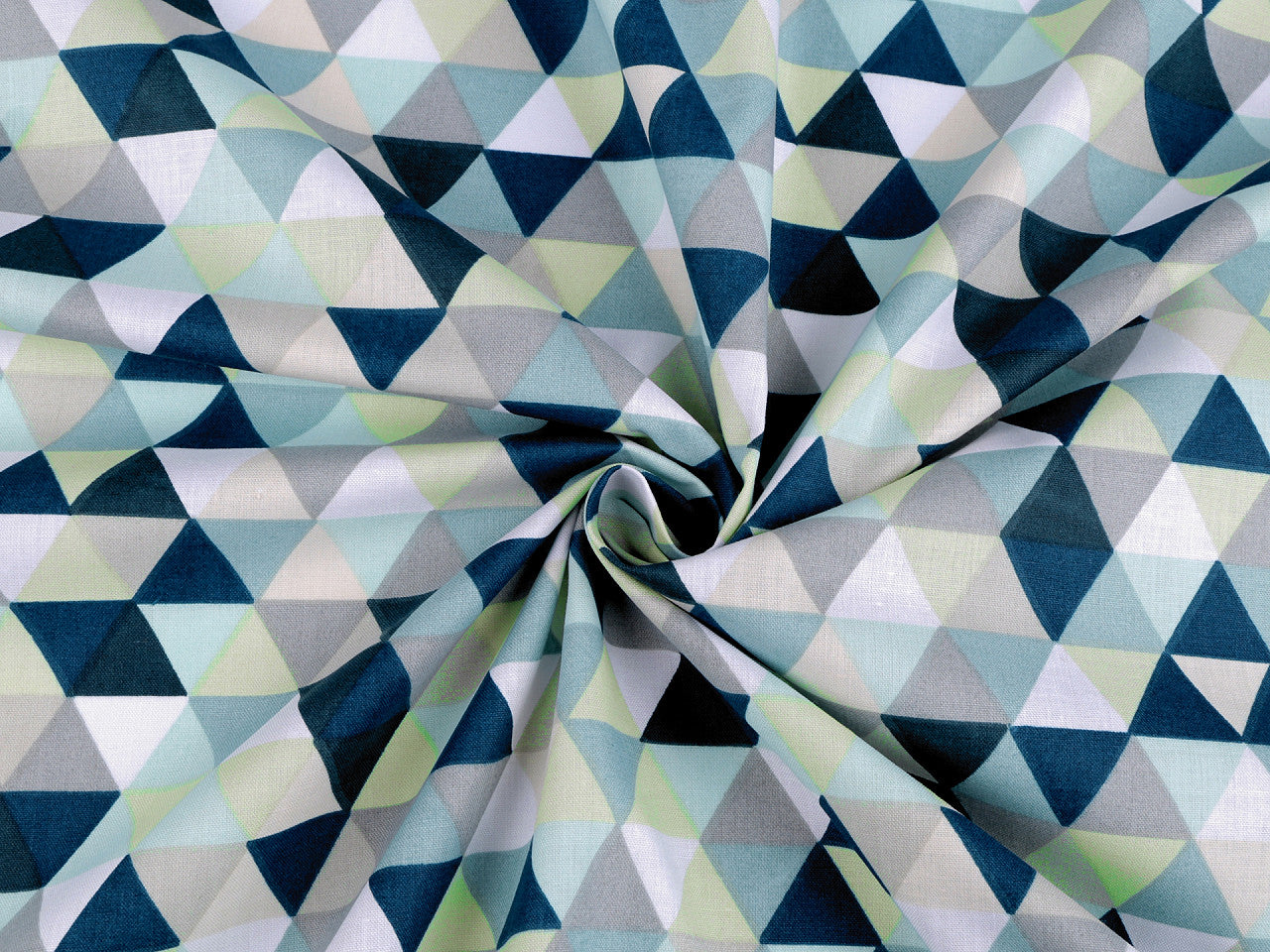 Tissu/Toile en coton Triangles