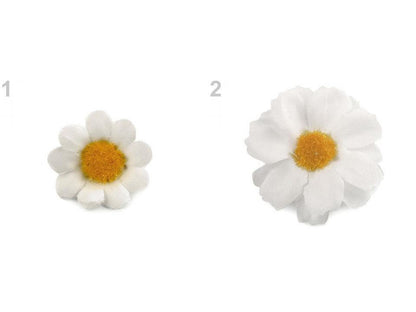 Bouton de marguerite artificielle, Ø 3, Ø 4 cm