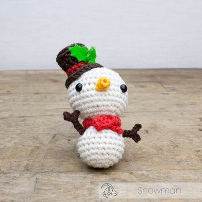 Hardicraft - Kit de crochet à faire soi-même - Mini bonhomme de neige