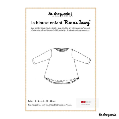 LA DROGUERIE - Patron couture de la blouse "Rue de Bercy"