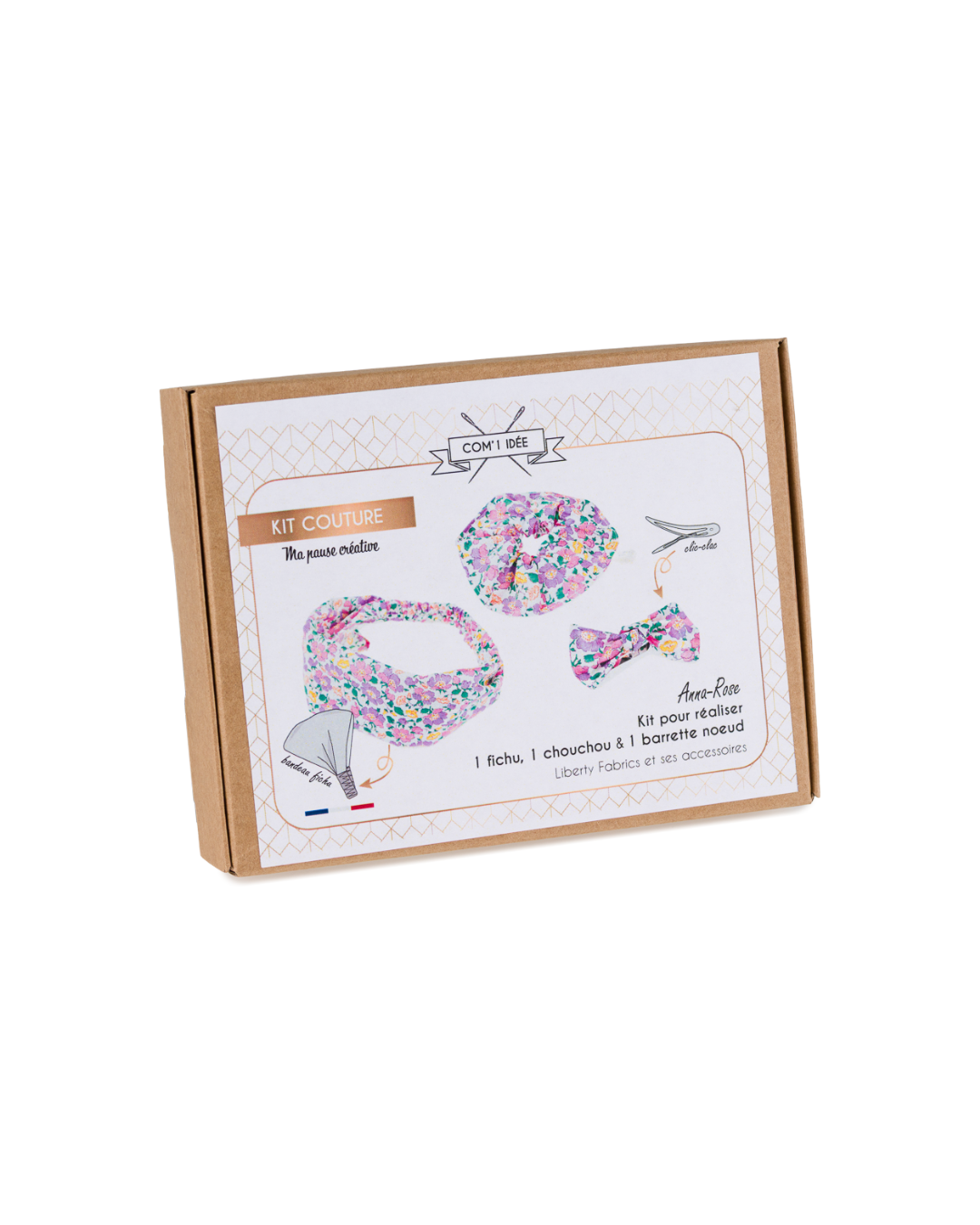 Com'1 Idée - Kit Bandeau, barrette & chouchou (3-7 ans) | Anna-Rose