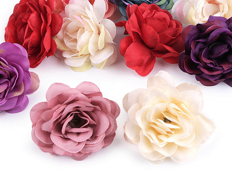 Bouton de rose artificiel, Ø 5-6 cm