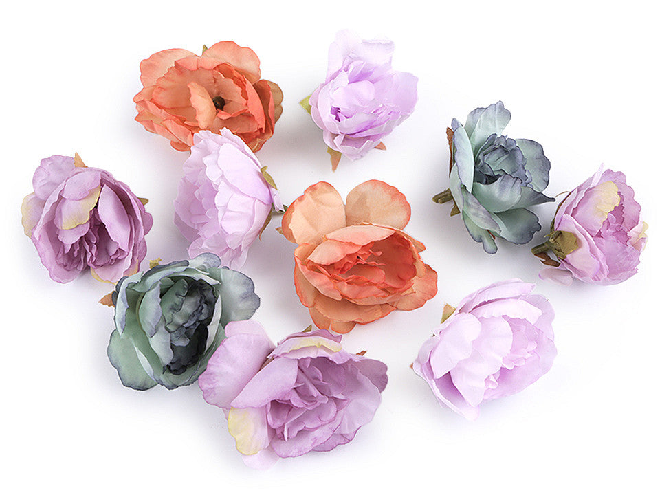 Bouton de rose artificiel, Ø 5-6 cm