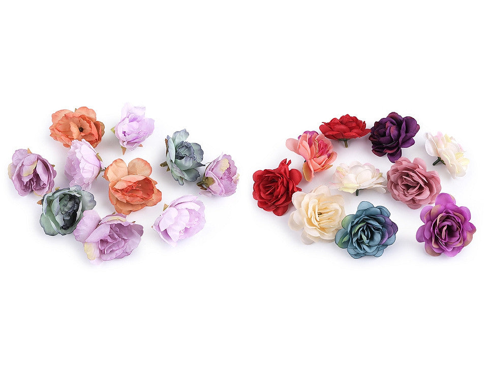 Bouton de rose artificiel, Ø 5-6 cm