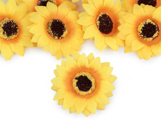 Bouton de tournesol artificiel, Ø 7 cm