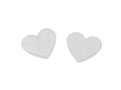 Patch thermocollant Cœur, entièrement brodé - 10pc