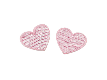 Patch thermocollant Cœur, entièrement brodé - 10pc