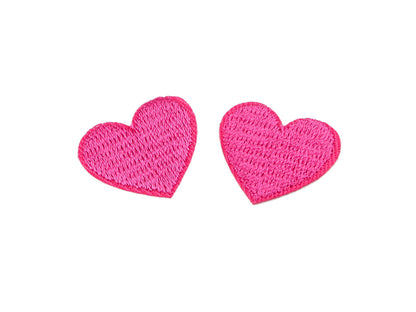 Patch thermocollant Cœur, entièrement brodé - 10pc