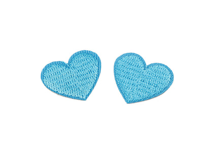 Patch thermocollant Cœur, entièrement brodé - 10pc
