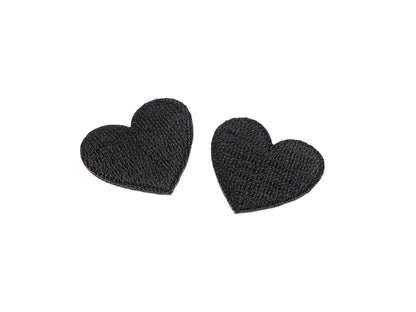 Patch thermocollant Cœur, entièrement brodé - 10pc