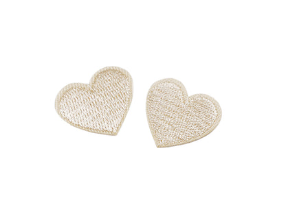 Patch thermocollant Cœur, entièrement brodé - 10pc