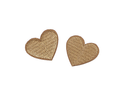 Patch thermocollant Cœur, entièrement brodé - 10pc