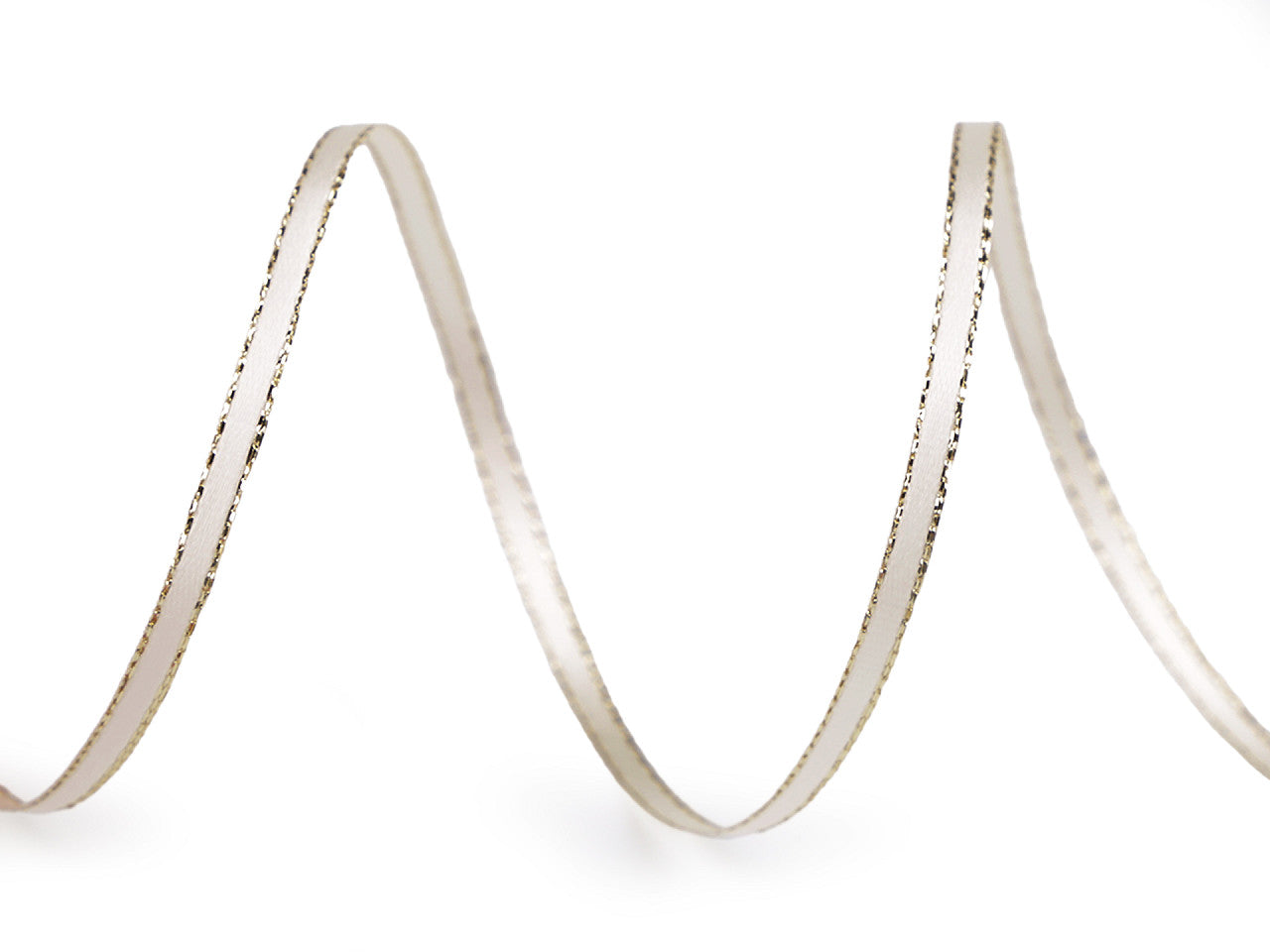 Ruban double face satiné avec lurex, largeur 3 mm, Noël - 20m