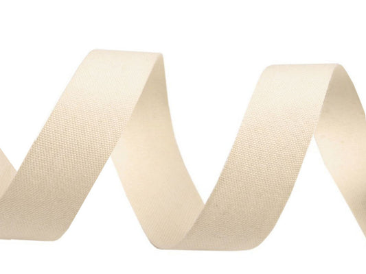 Ruban en toile de coton, largeur 15 mm