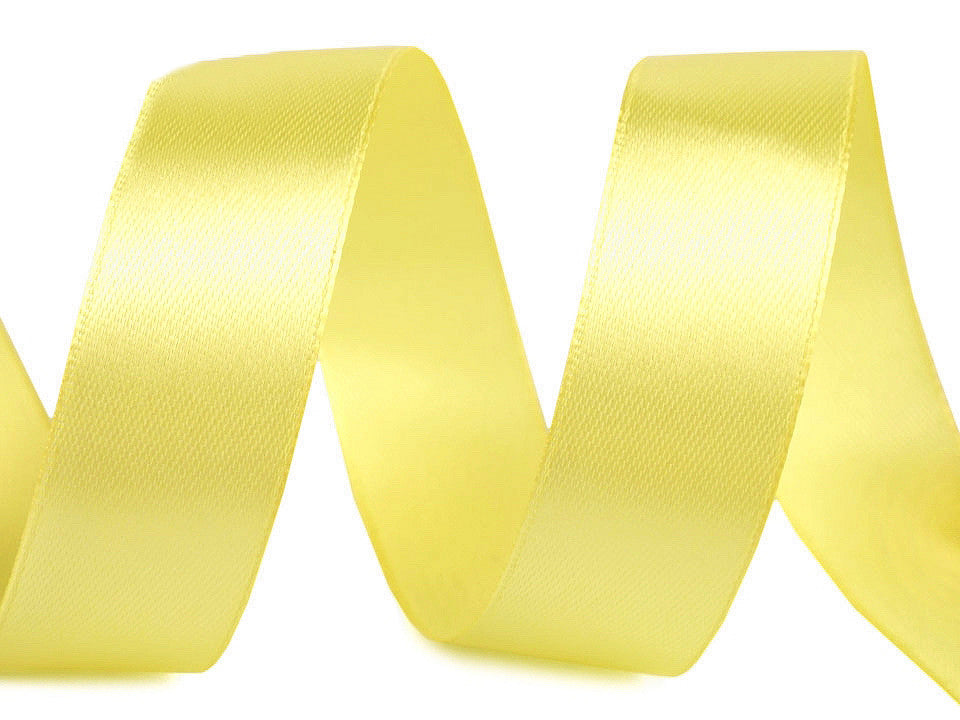 Paquets de ruban satiné par 5 m, largeur 25 mm